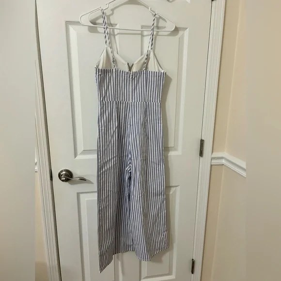 Main strip striped cropped jumpsuit - Picture 6 of 9